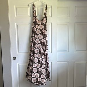 BENOA LONG MAILE DRESS - BROWN WILD THING